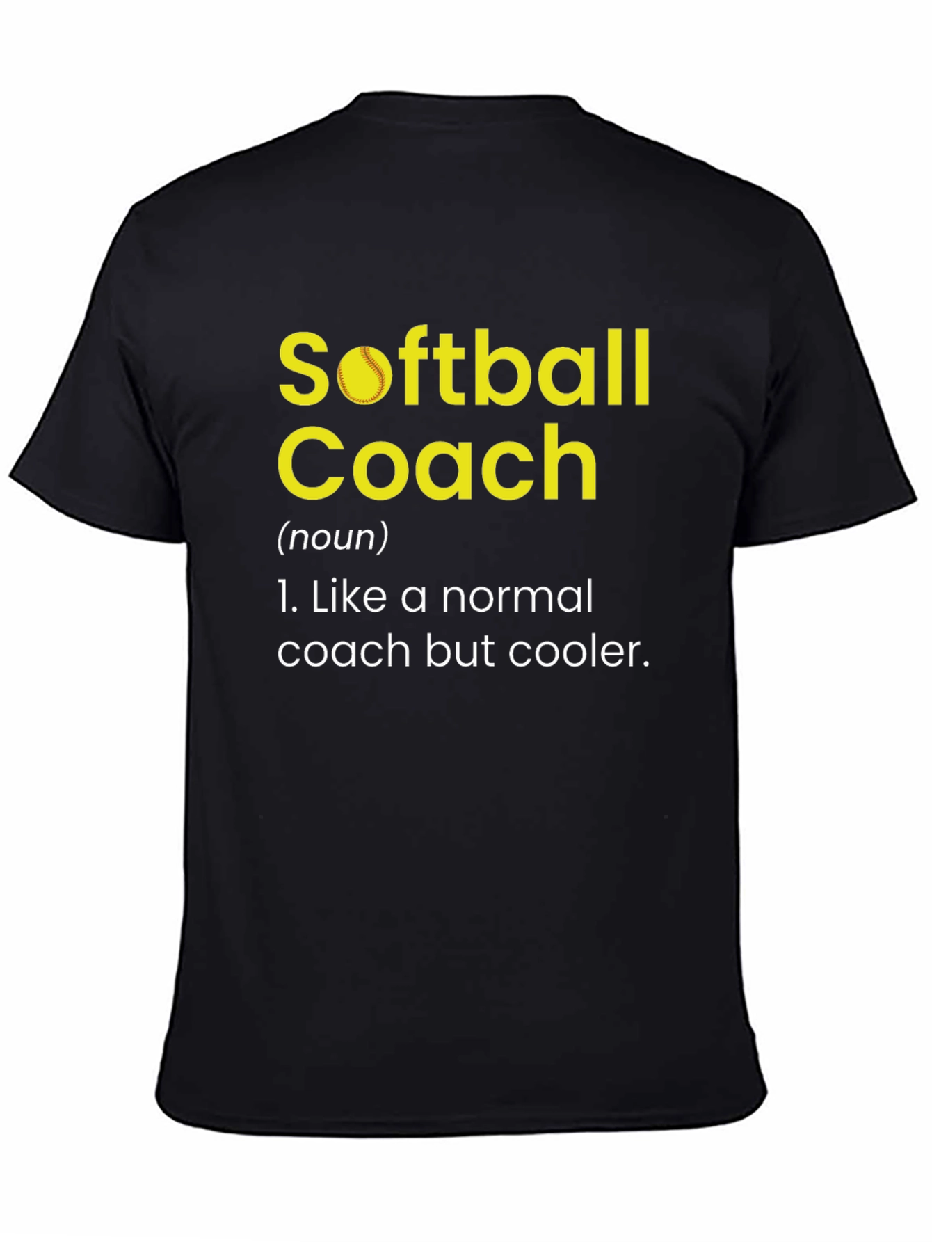 Softball Coach Definition Novelty Graphic Tee
