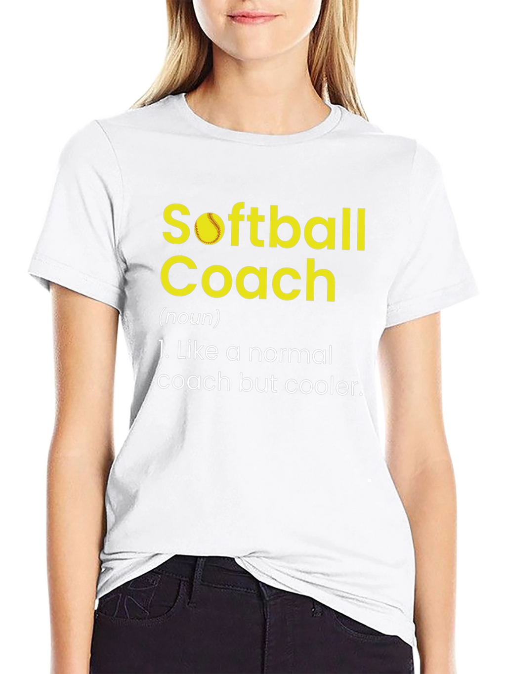 Softball Coach Definition Novelty Graphic Tee