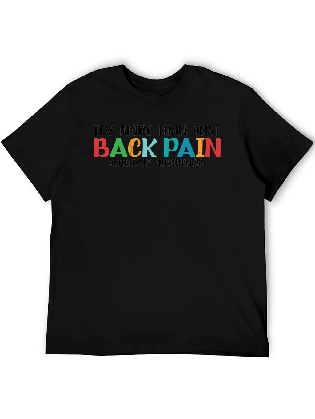 Scoliosis Awareness Black Tee
