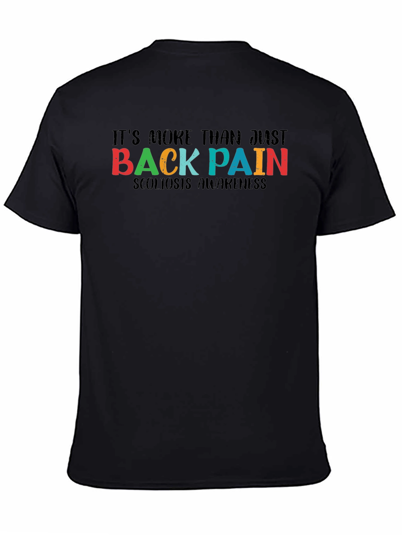 Scoliosis Awareness Black Tee
