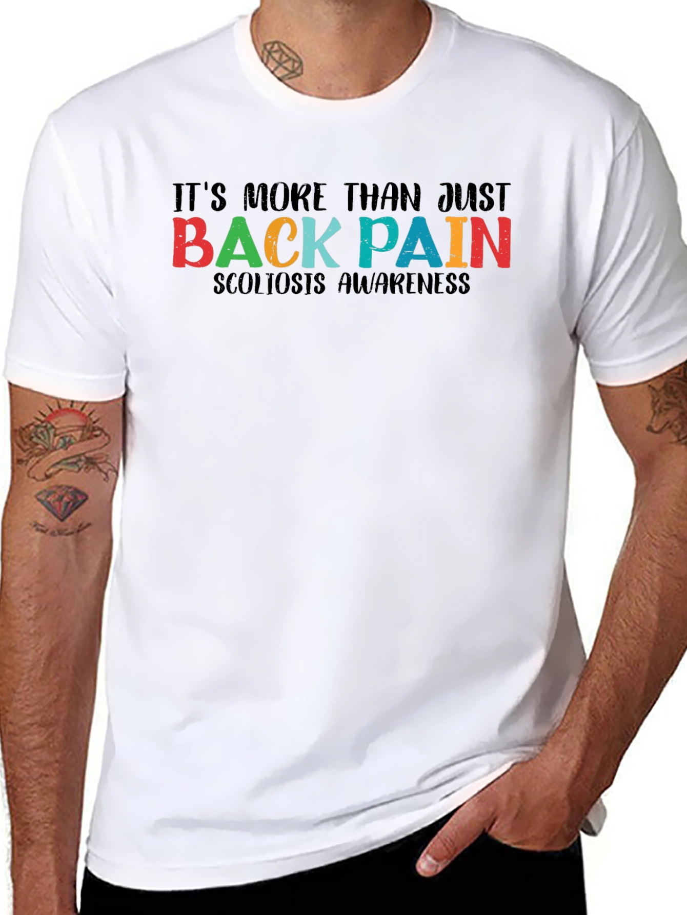 Scoliosis Awareness Black Tee