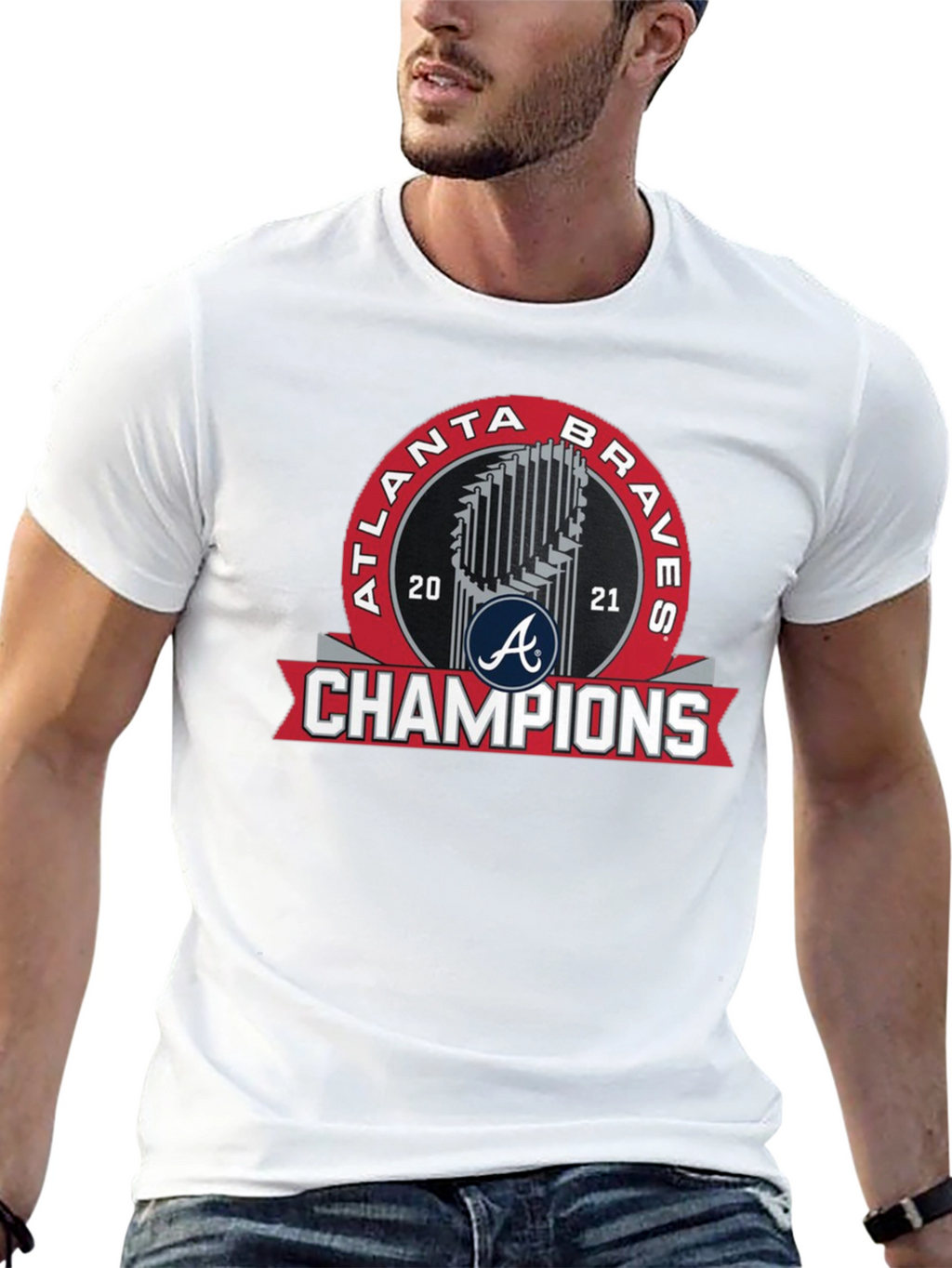 Atlanta Braves 2021 Champions Black T-Shirt