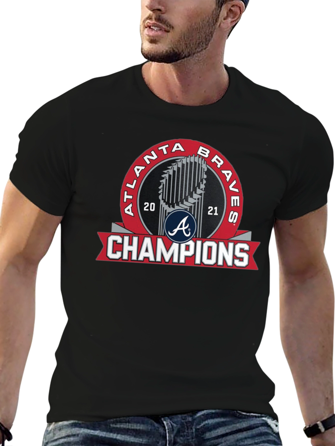 Atlanta Braves 2021 Champions Black T-Shirt