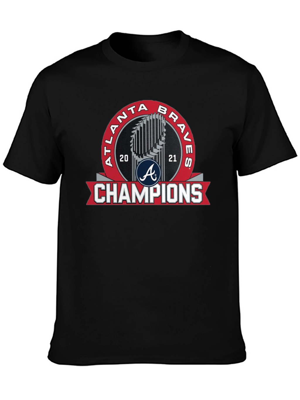 Atlanta Braves 2021 Champions Black T-Shirt