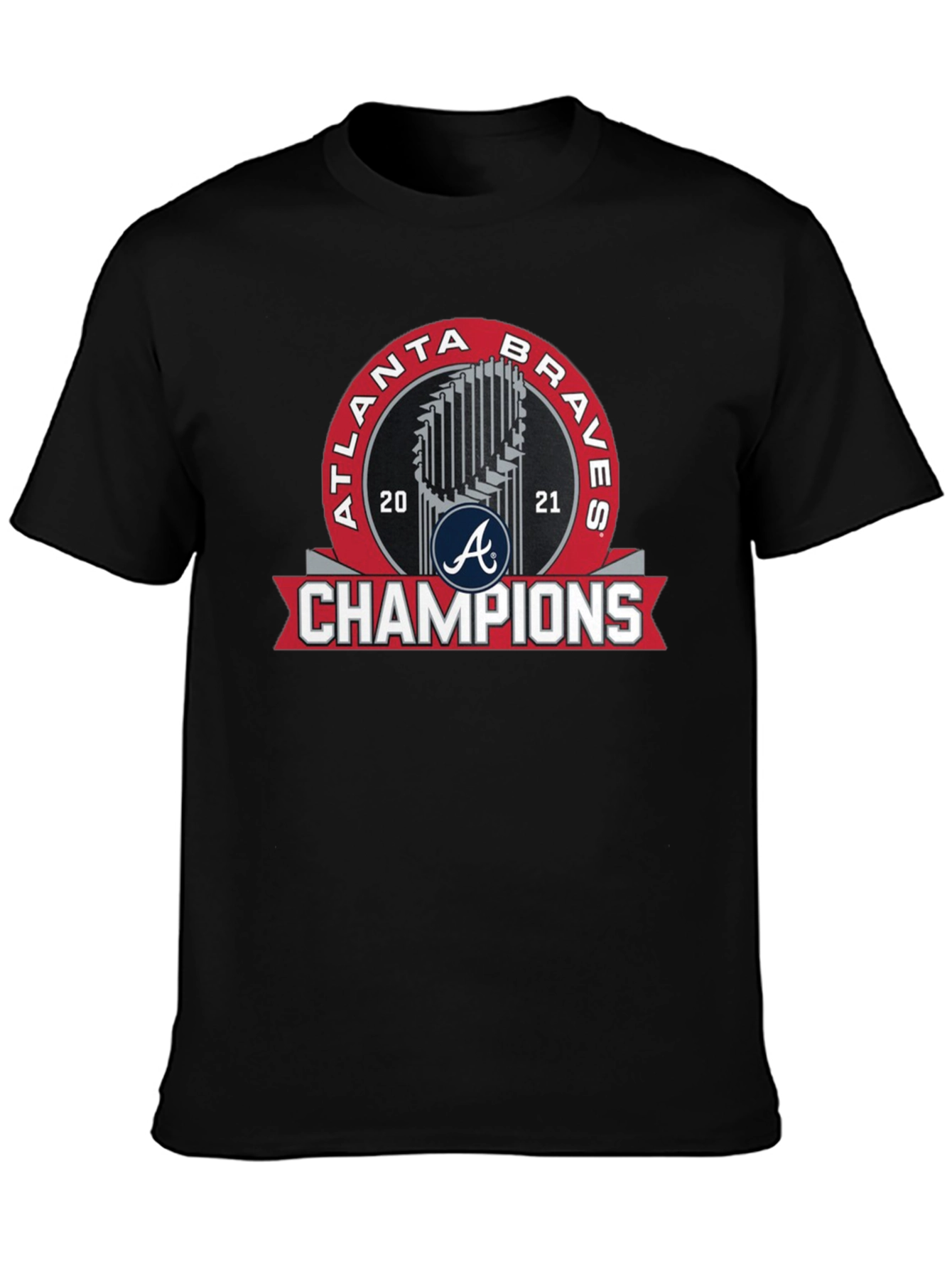 Atlanta Braves 2021 Champions Black T-Shirt