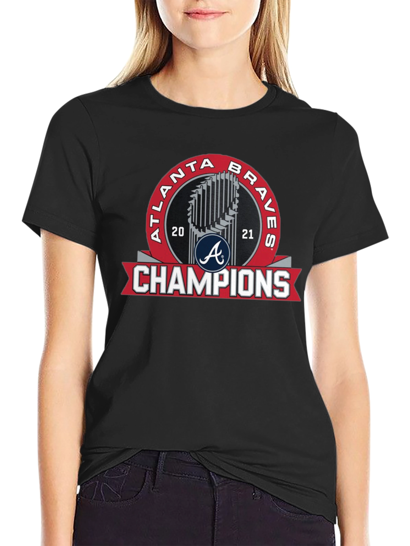 Atlanta Braves 2021 Champions Black T-Shirt