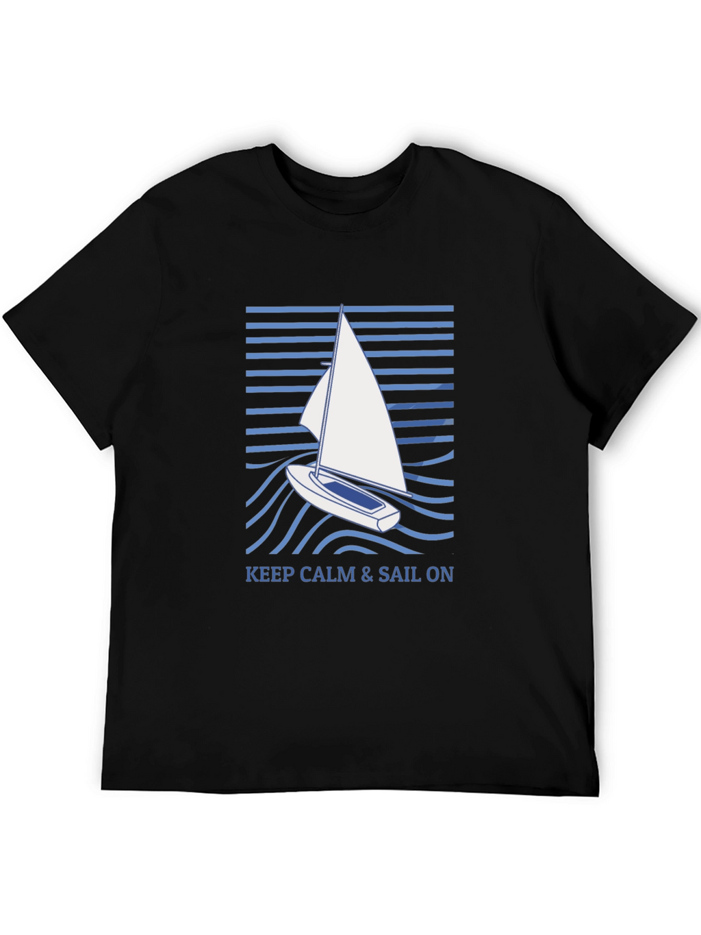 Keep Calm & Sail On Graphic T-Shirt