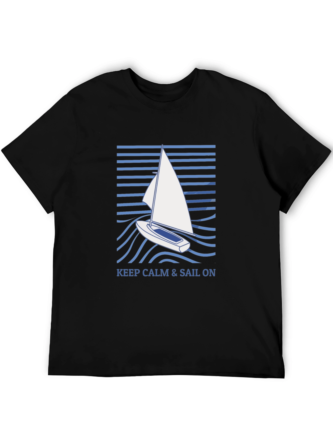 Keep Calm & Sail On Graphic T-Shirt