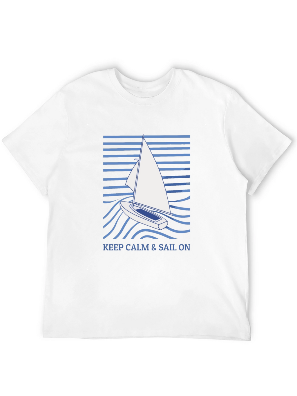 Keep Calm & Sail On Graphic T-Shirt