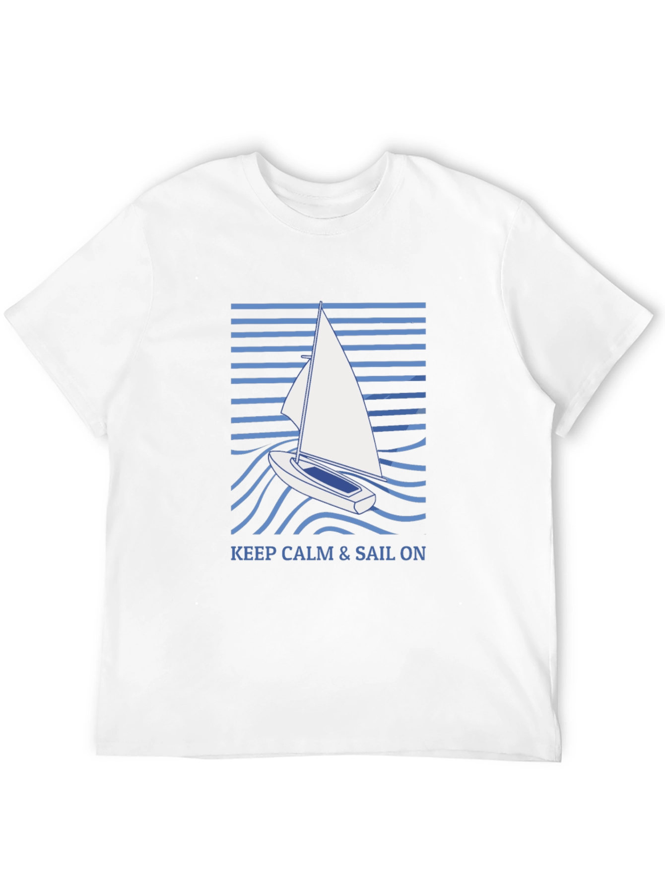 Keep Calm & Sail On Graphic T-Shirt