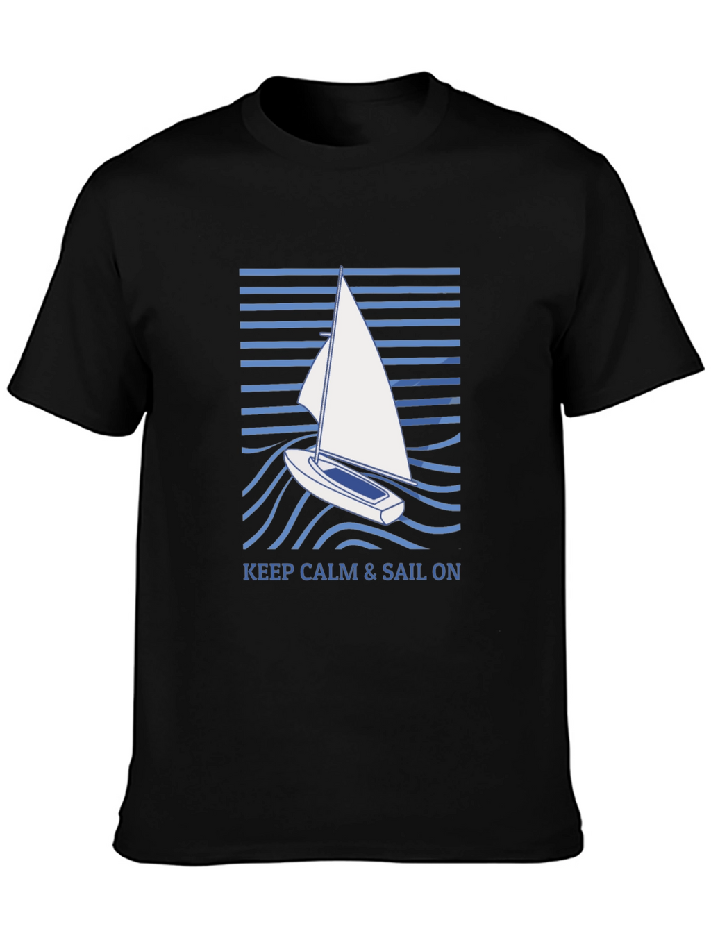 Keep Calm & Sail On Graphic T-Shirt