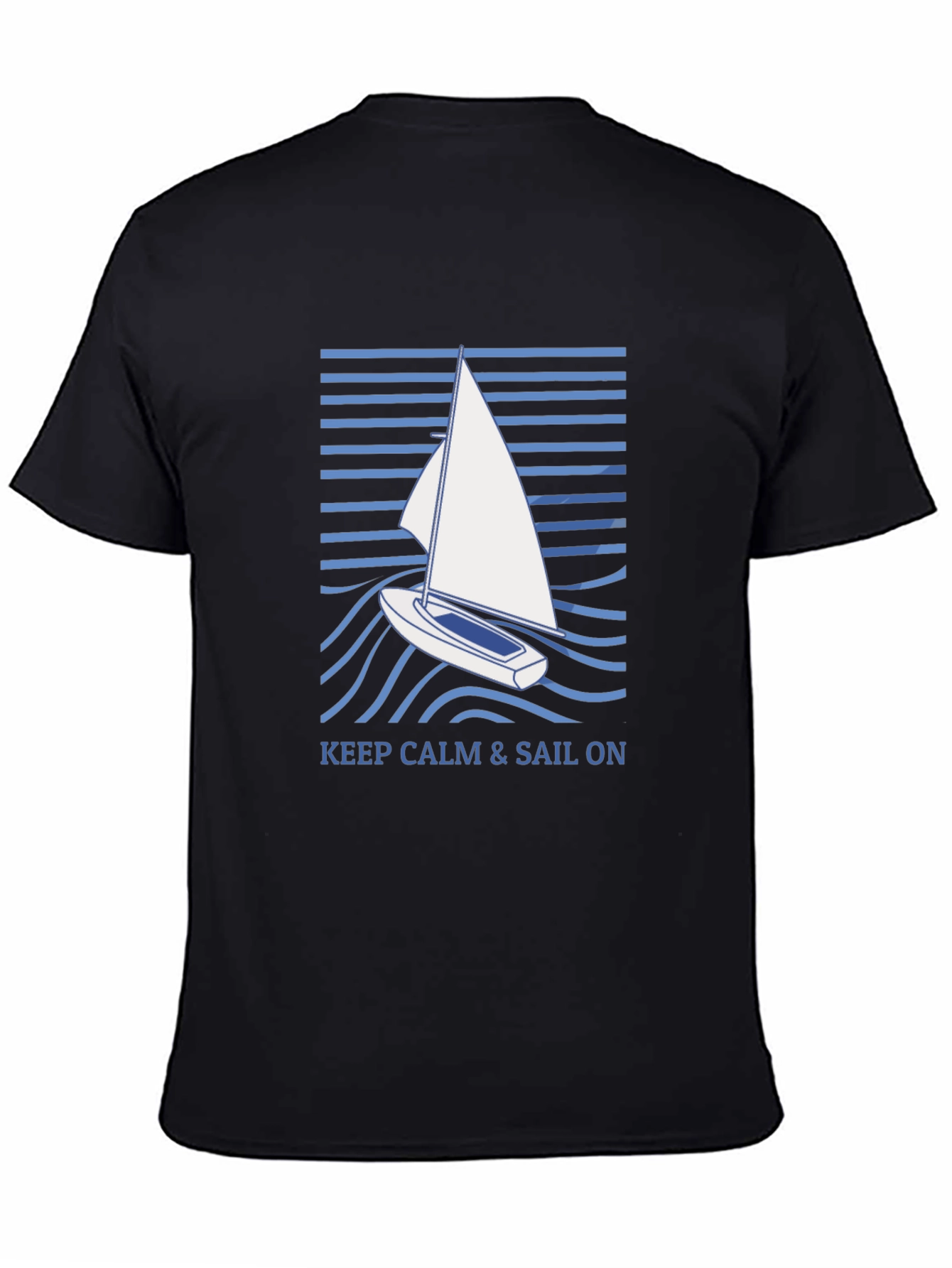 Keep Calm & Sail On Graphic T-Shirt