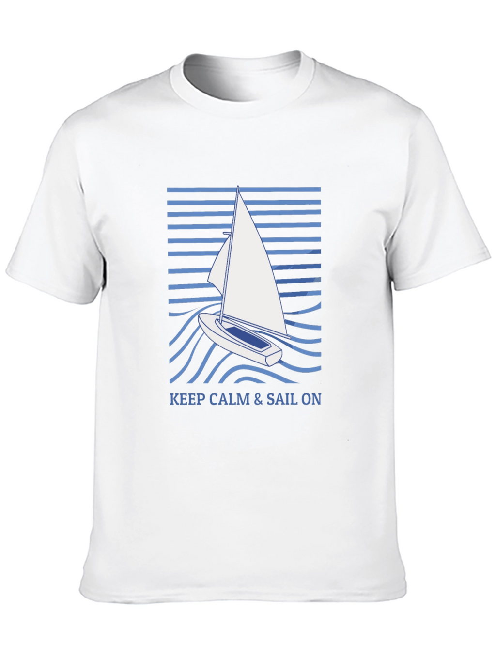 Keep Calm & Sail On Graphic T-Shirt