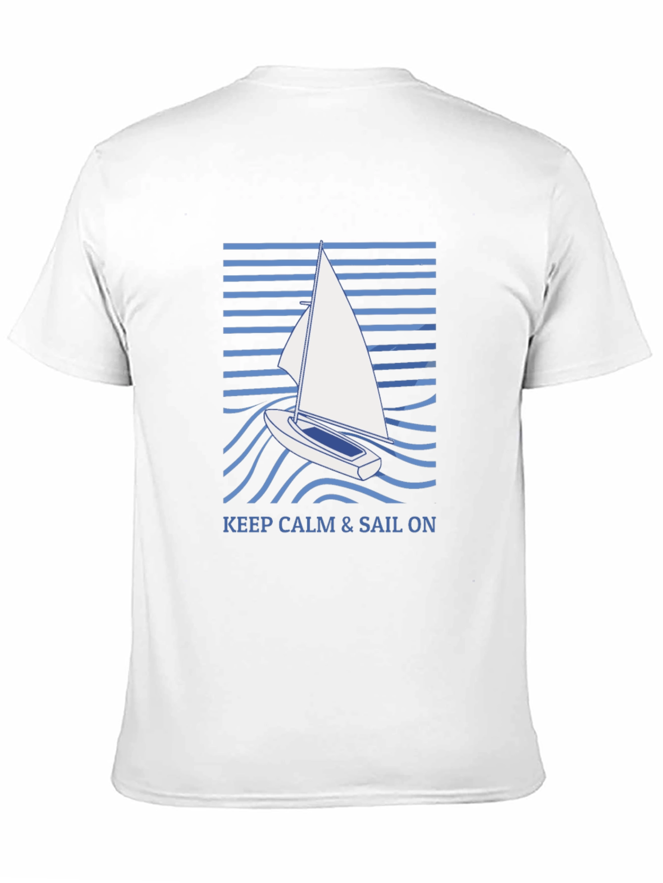 Keep Calm & Sail On Graphic T-Shirt