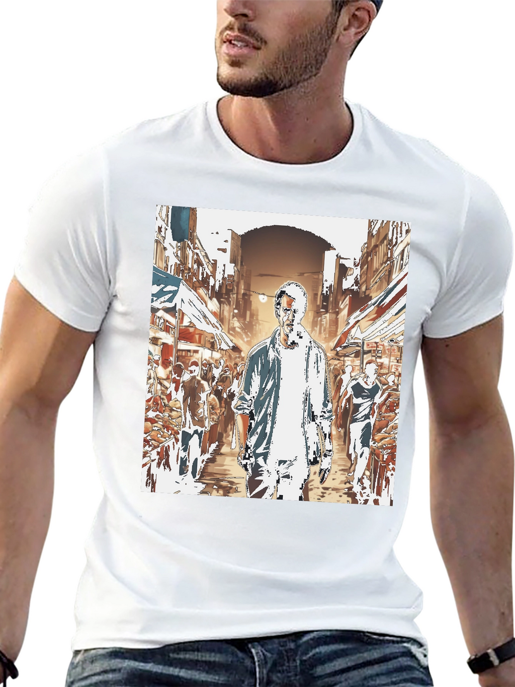 Urban Street Scene T-Shirt