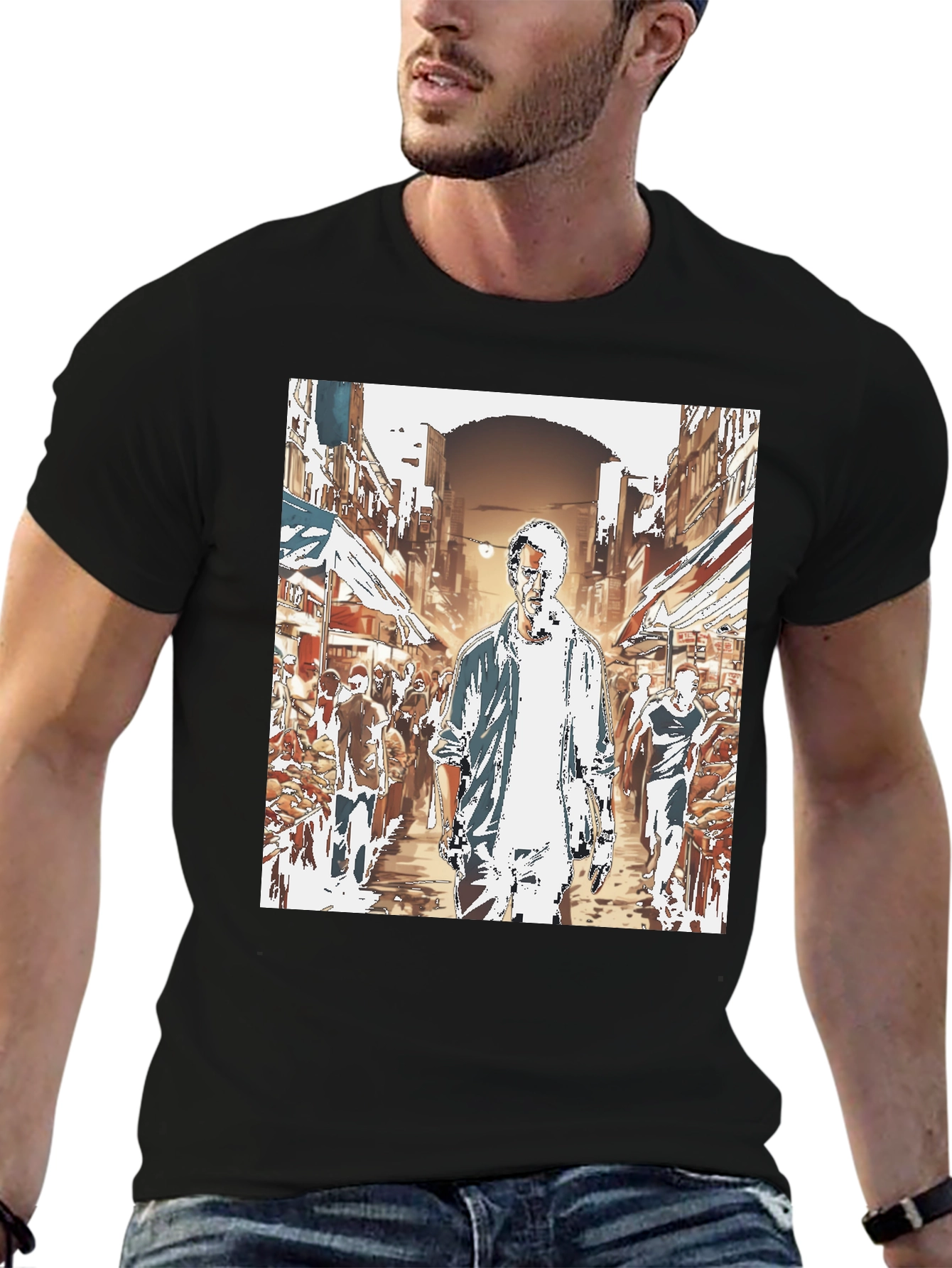 Urban Street Scene T-Shirt