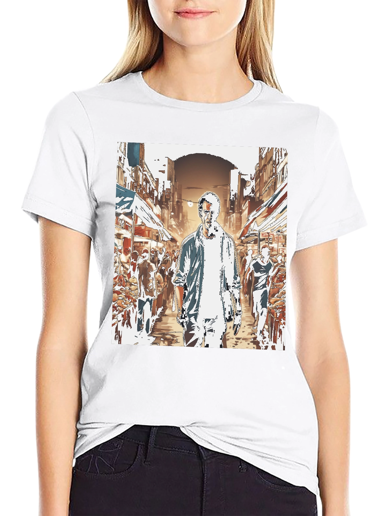 Urban Street Scene T-Shirt