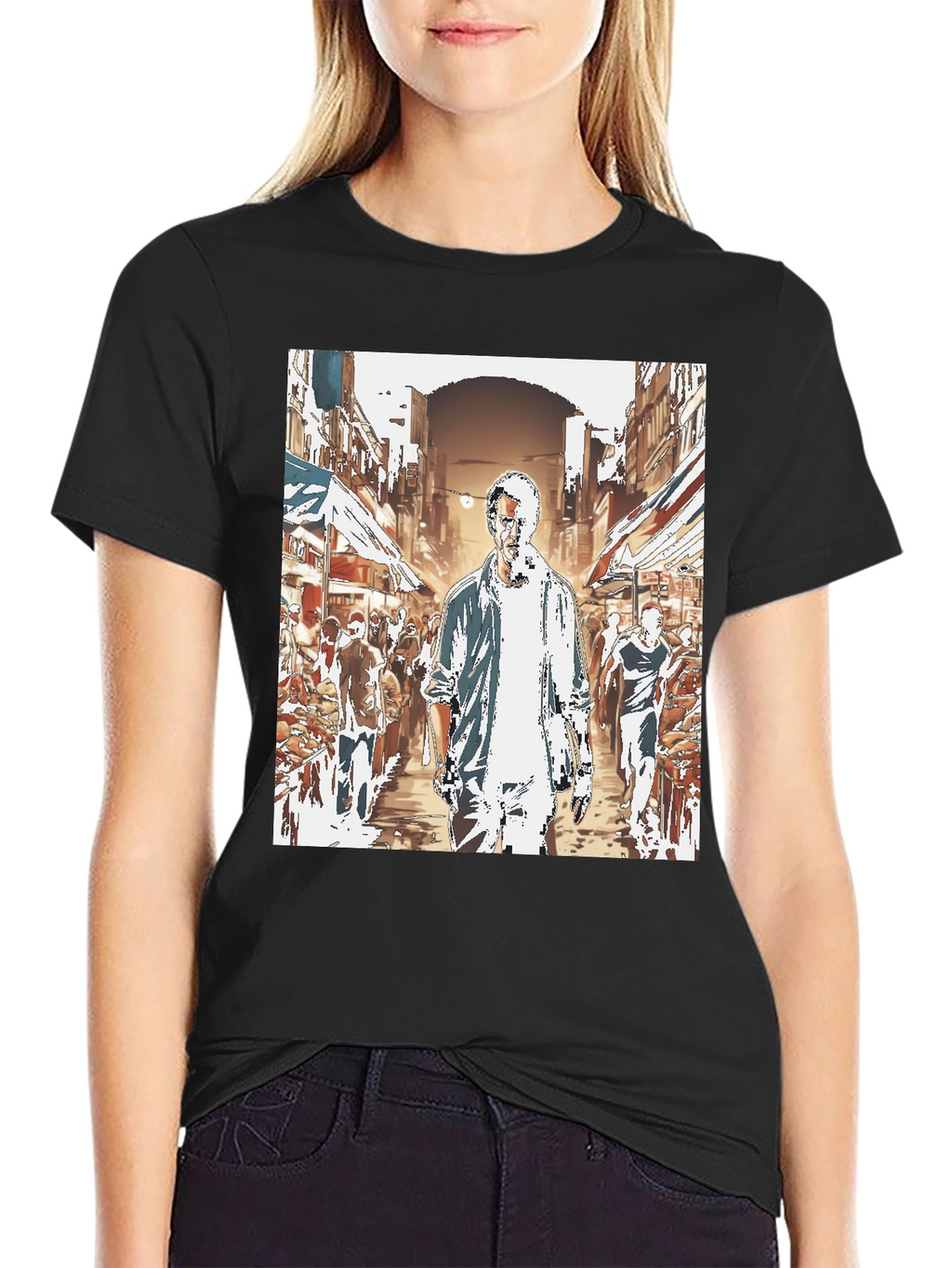 Urban Street Scene T-Shirt