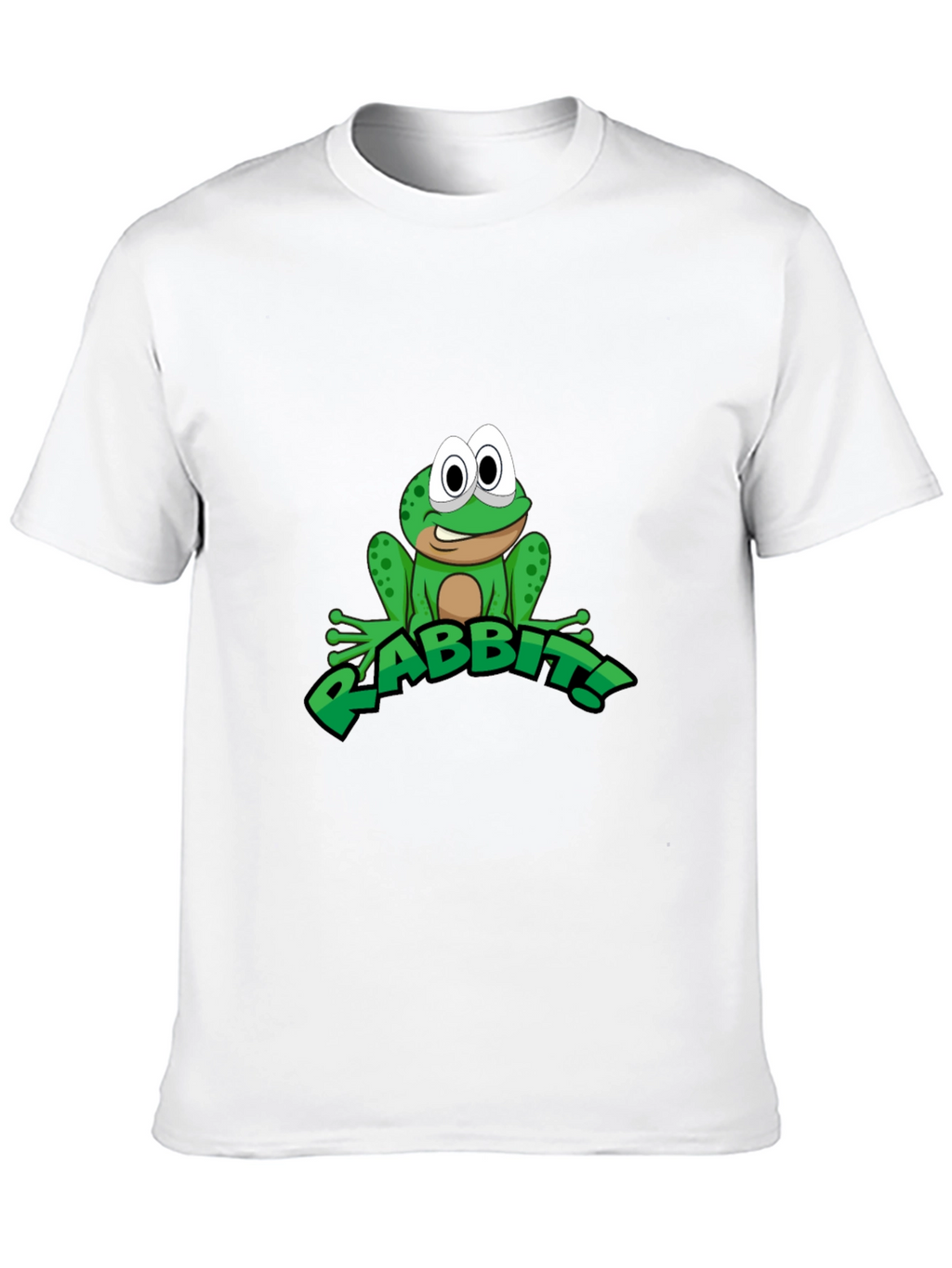 Frog RABBIT! Graphic Tee - Black Cotton T-Shirt
