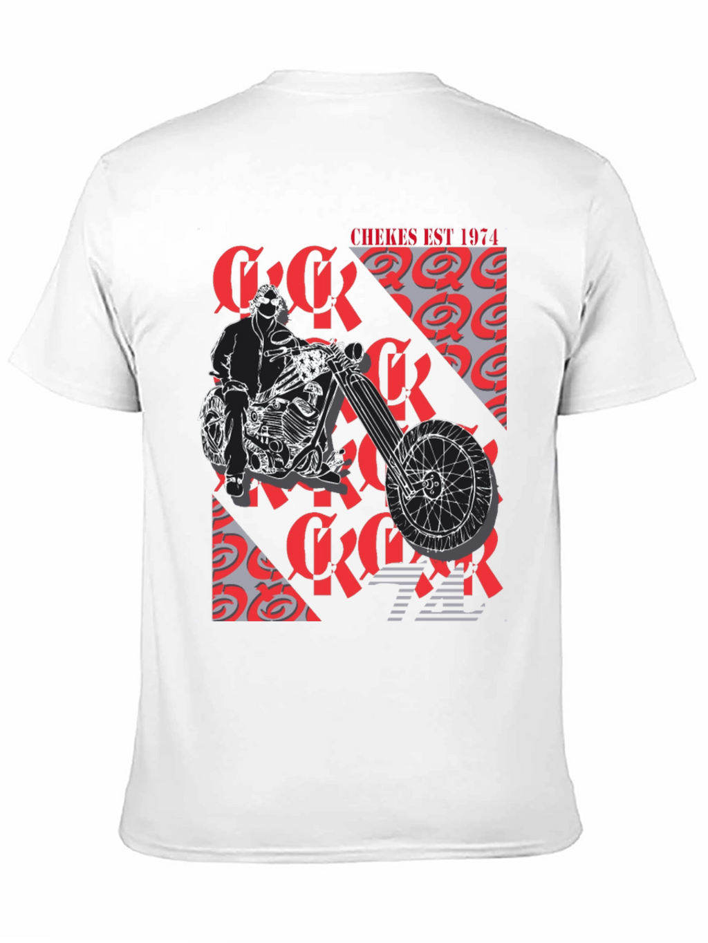 Chekes Est 1974 Black Graphic T-Shirt