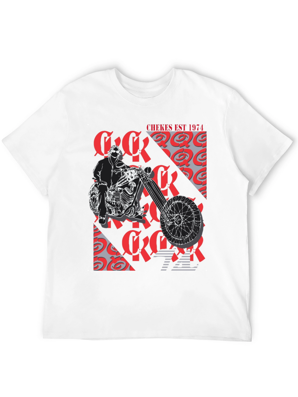 Chekes Est 1974 Black Graphic T-Shirt