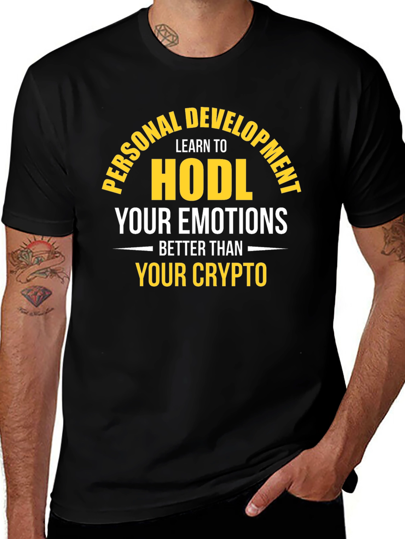 HODL Your Emotions T-Shirt - Crypto Investing Motivation