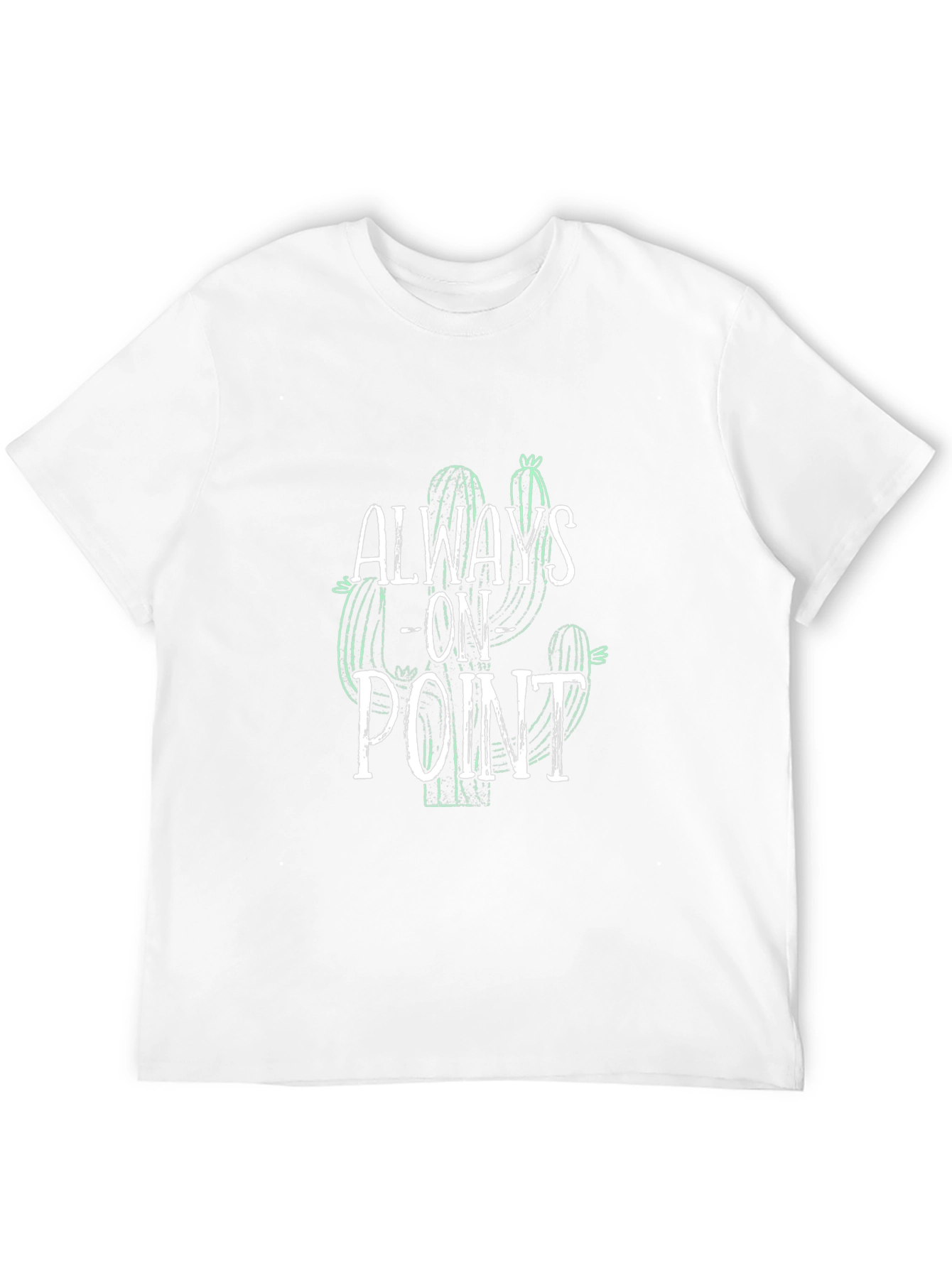 Always On Point Cactus Graphic Tee - Black
