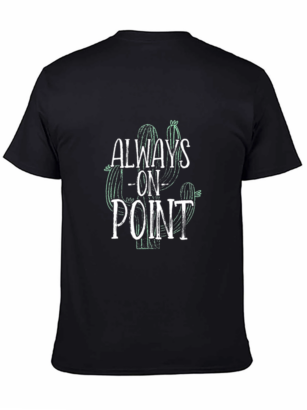 Always On Point Cactus Graphic Tee - Black