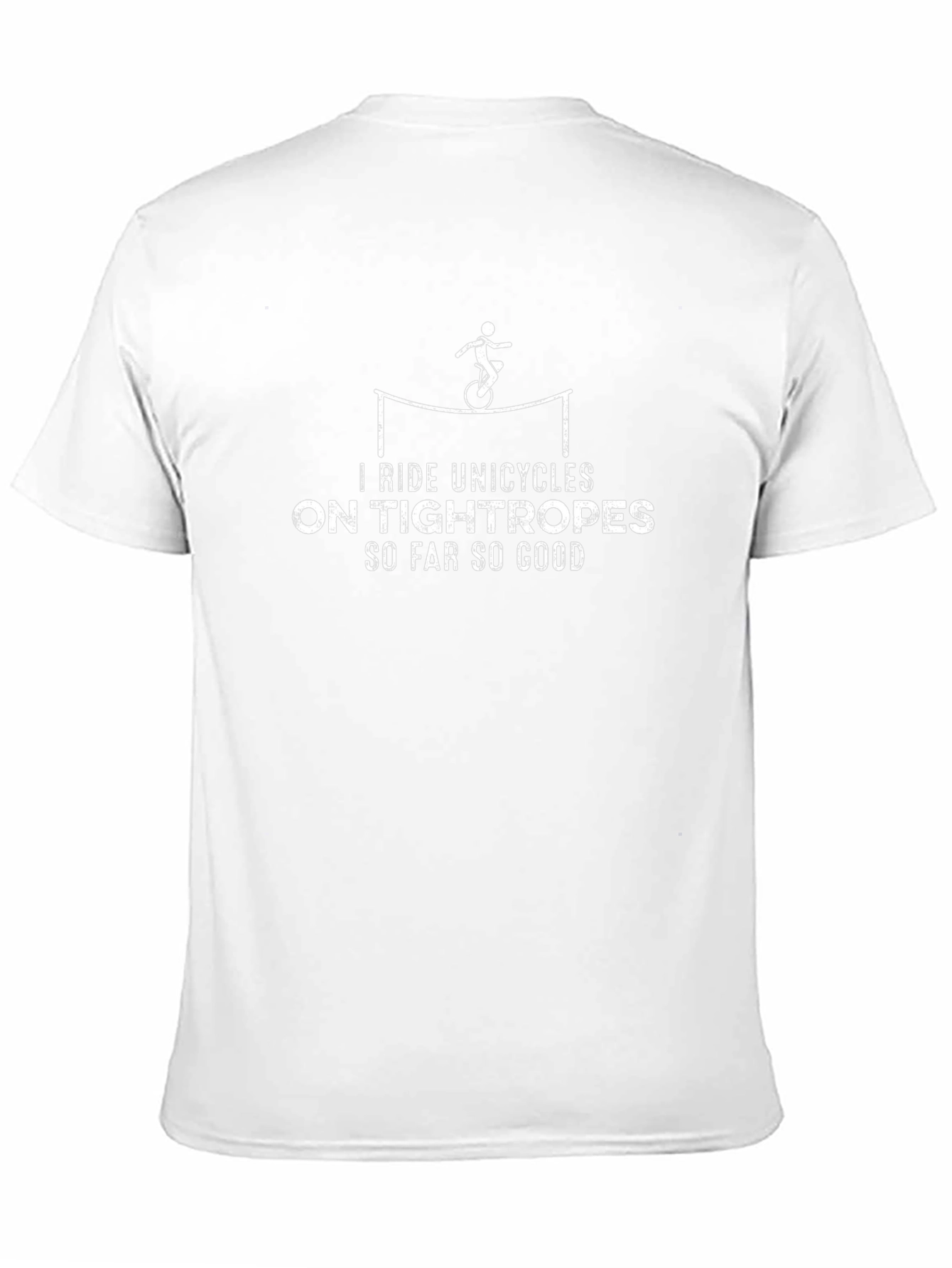Unicycle Tightrope Rider Graphic Tee - Black