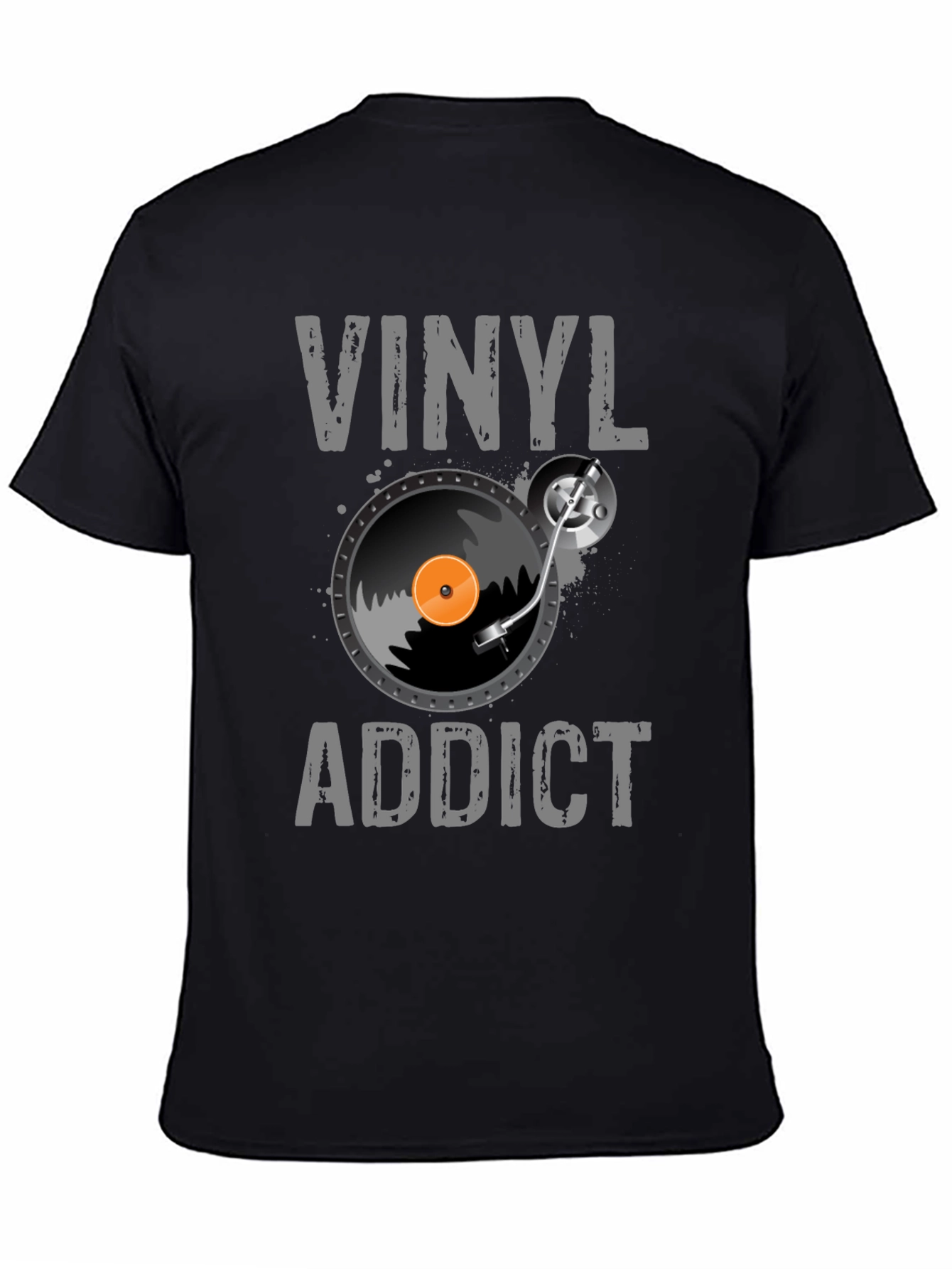 Vinyl Addict Graphic T-Shirt - Music Lover Tee