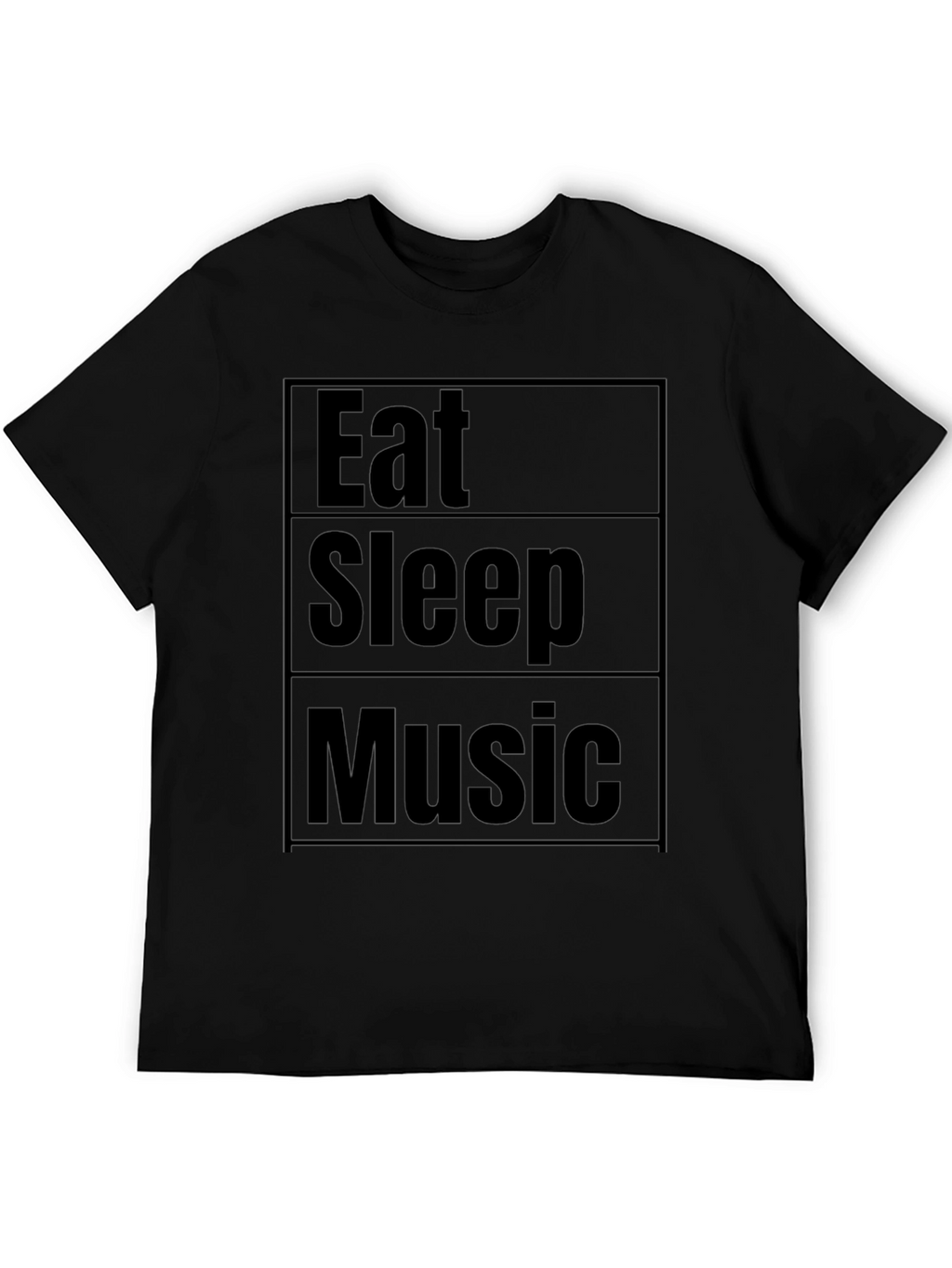 Eat Sleep Music Black T-Shirt