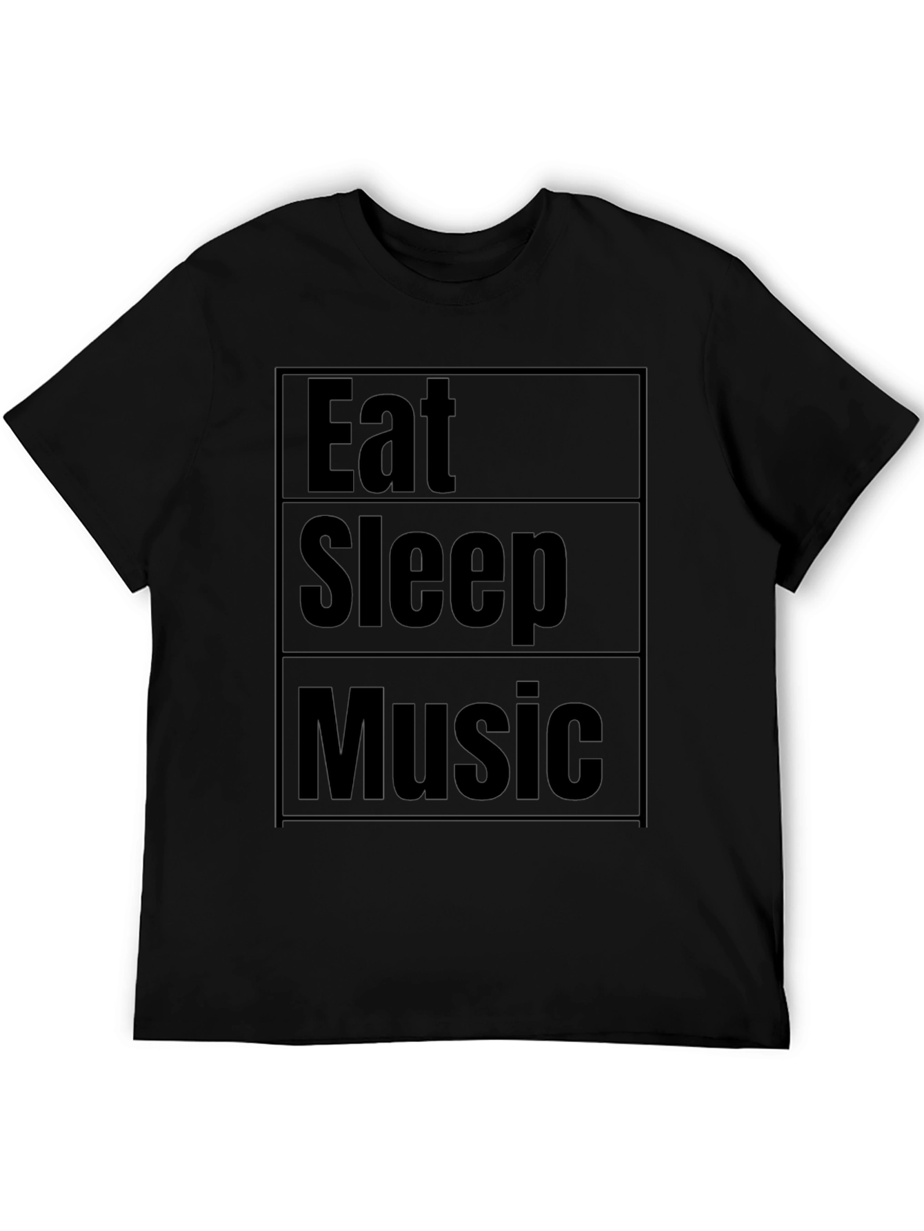 Eat Sleep Music Black T-Shirt