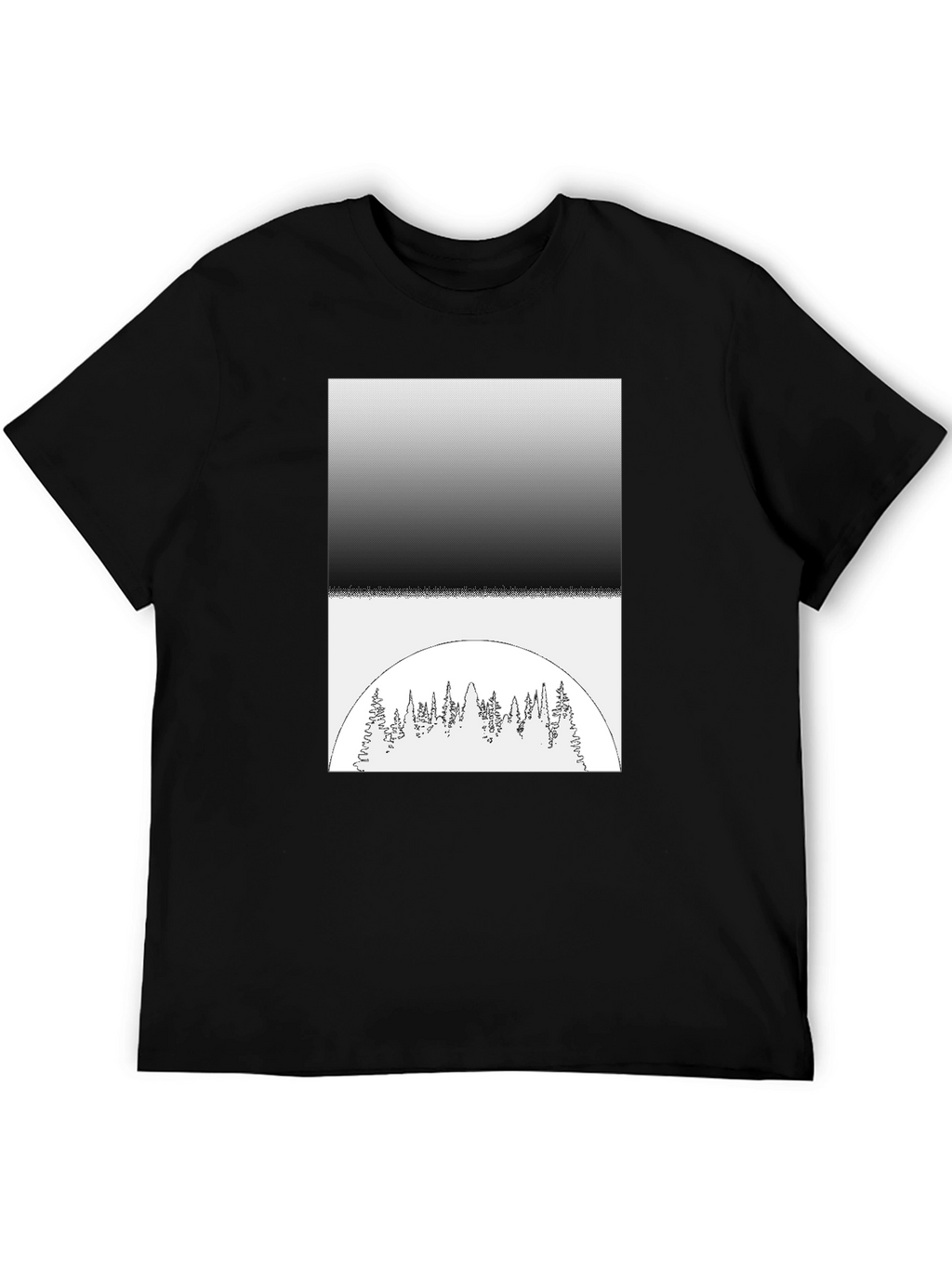 Monochrome Forest Graphic Tee