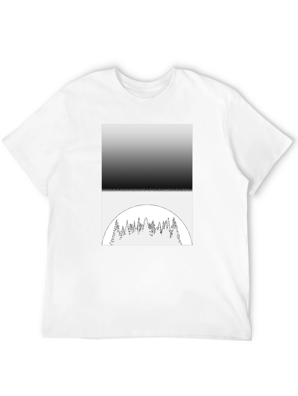 Monochrome Forest Graphic Tee