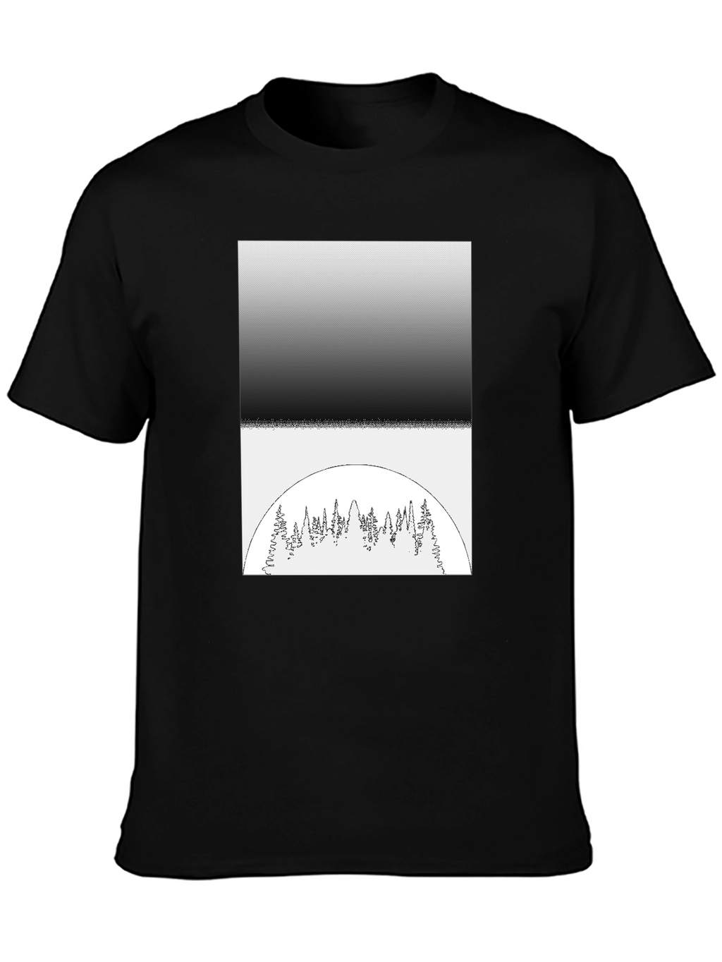 Monochrome Forest Graphic Tee