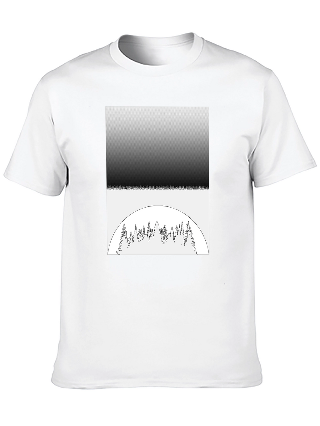 Monochrome Forest Graphic Tee