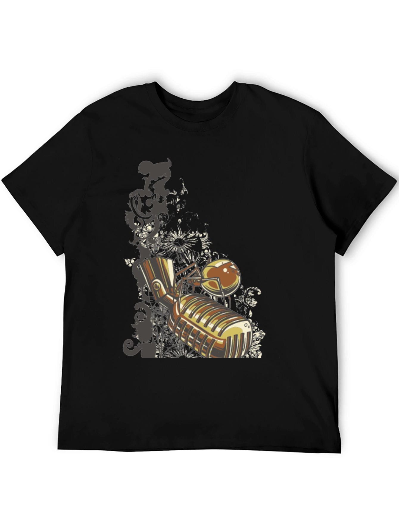 Vintage Microphone Graphic Tee - Music Lovers T-Shirt