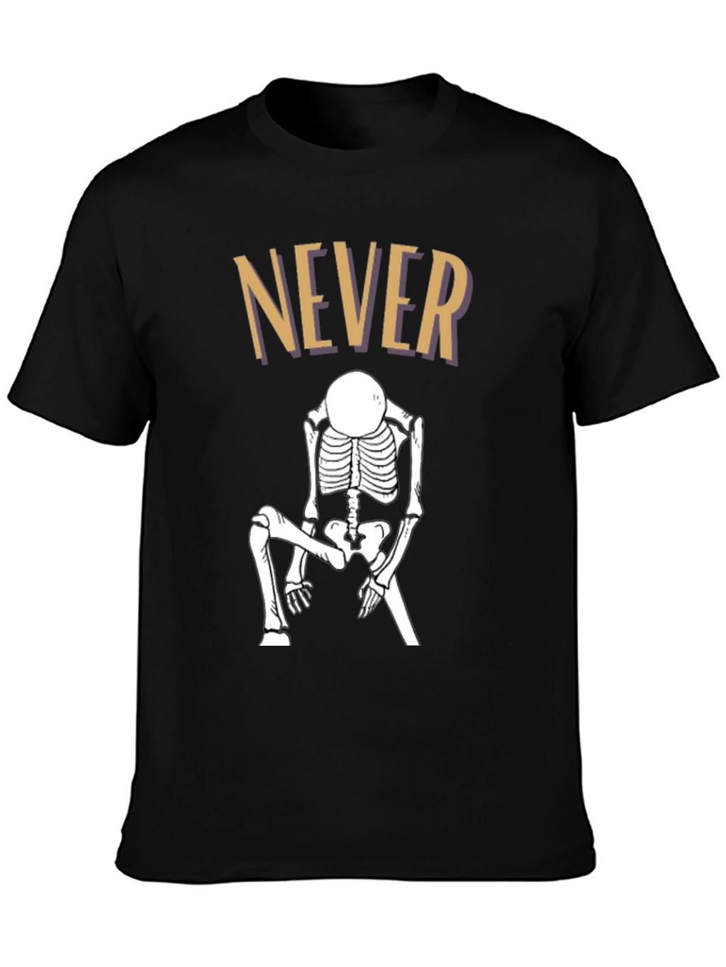 Never Dead Skeleton T-Shirt - Black Humor Tee