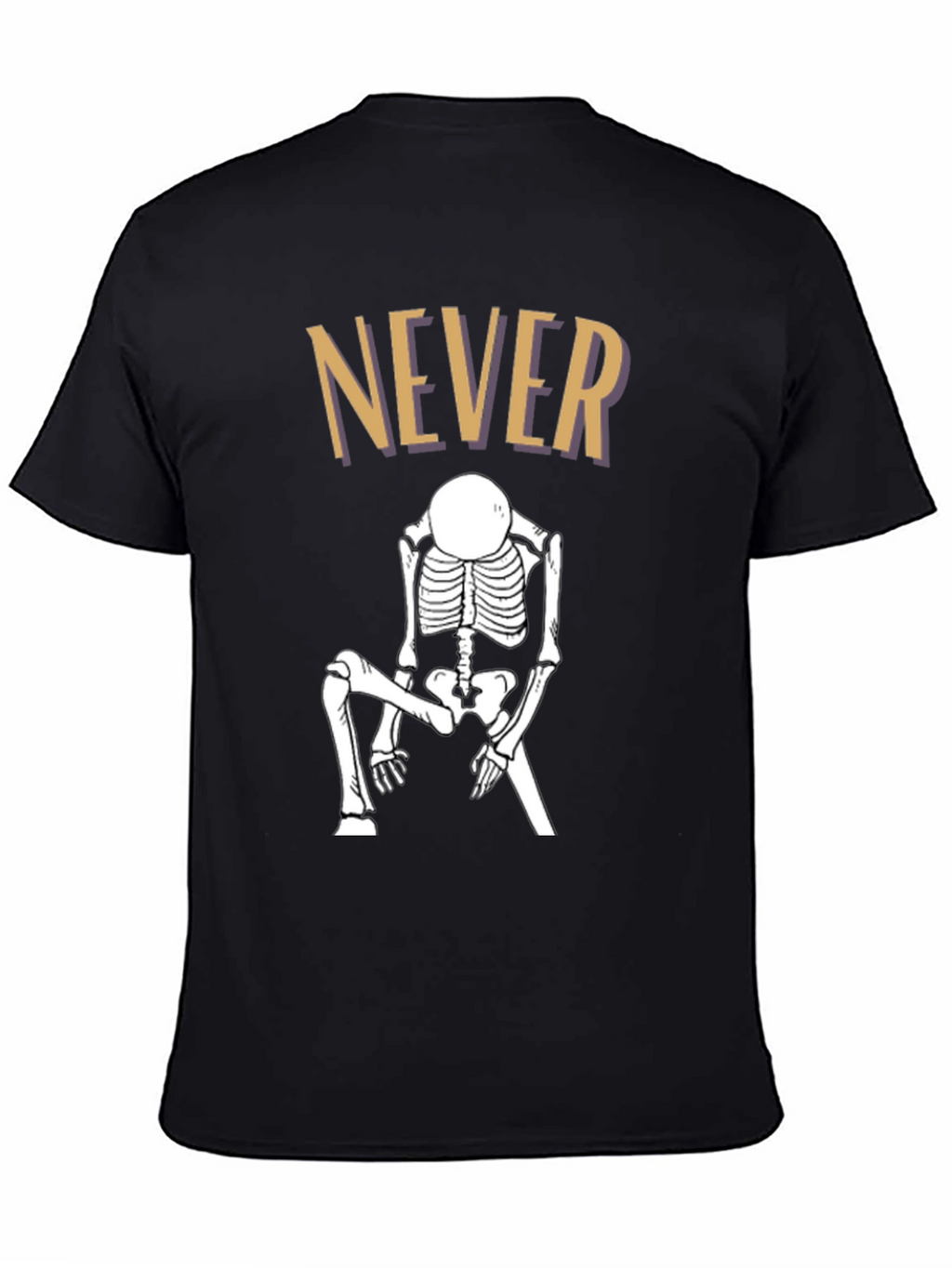 Never Dead Skeleton T-Shirt - Black Humor Tee