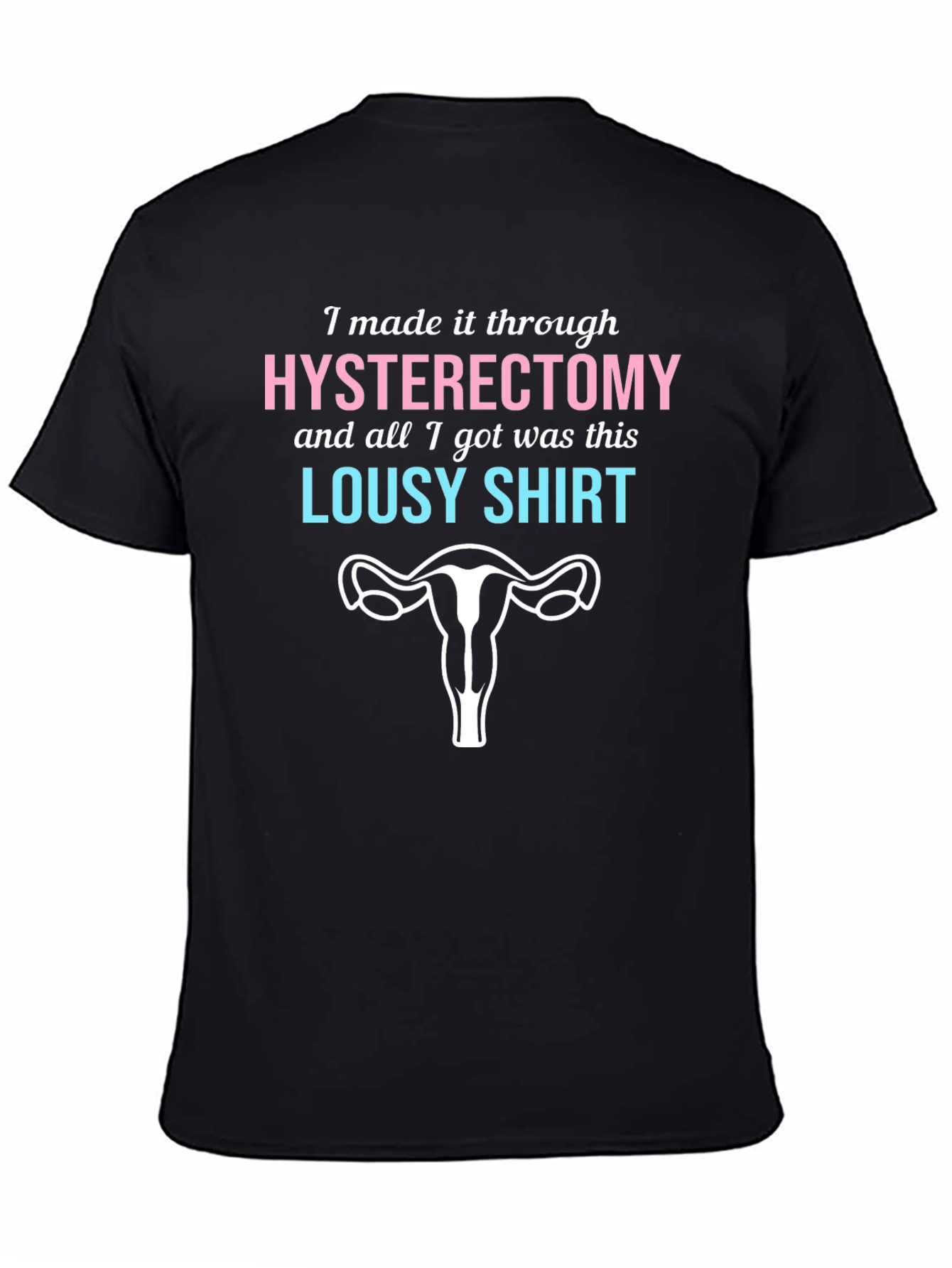 Hysterectomy Survivor T-Shirt - Lousy Shirt Uterus Humor
