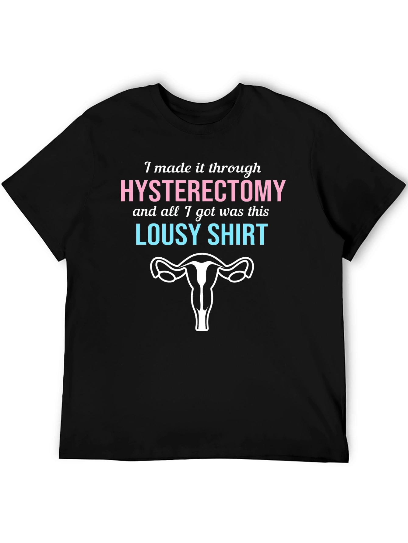 Hysterectomy Survivor T-Shirt - Lousy Shirt Uterus Humor