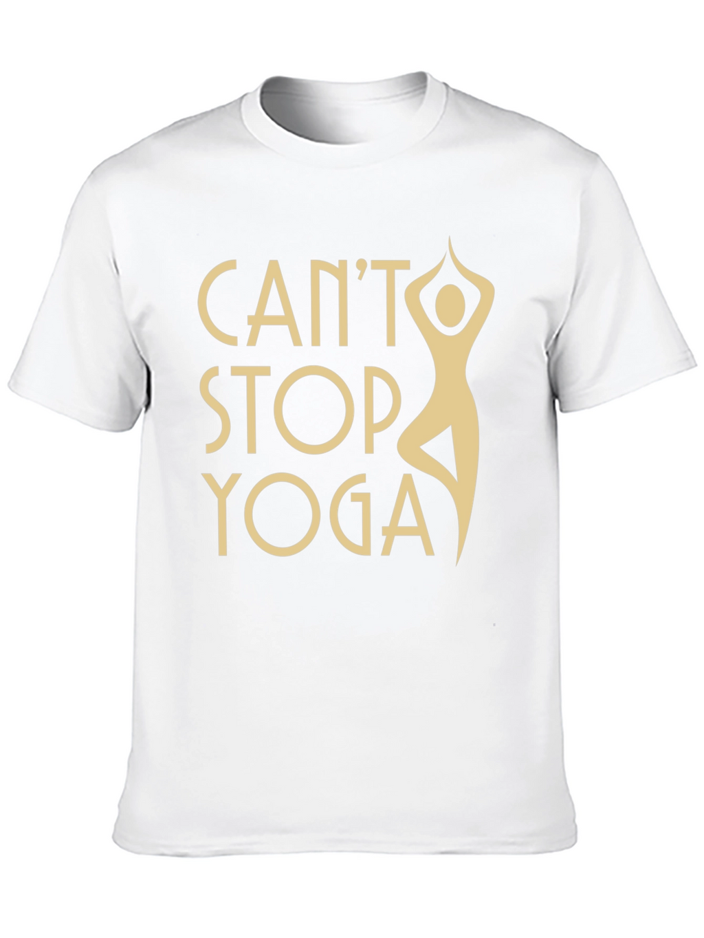 Cant Stop Yoga Black T-Shirt - Workout Apparel