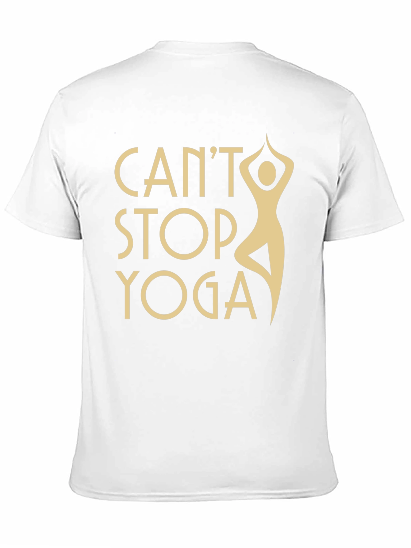 Cant Stop Yoga Black T-Shirt - Workout Apparel