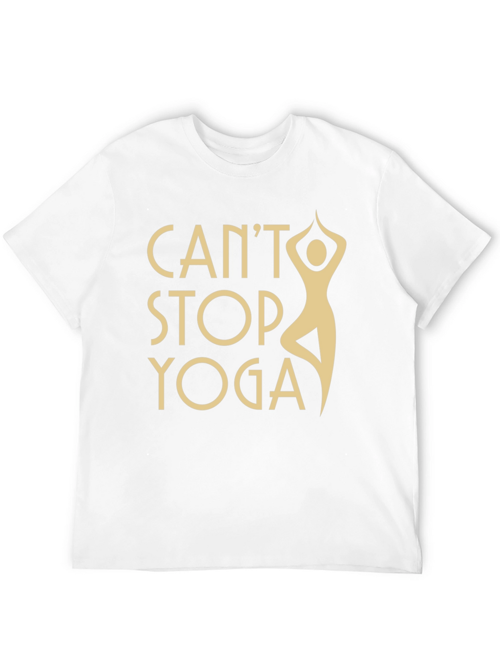 Cant Stop Yoga Black T-Shirt - Workout Apparel