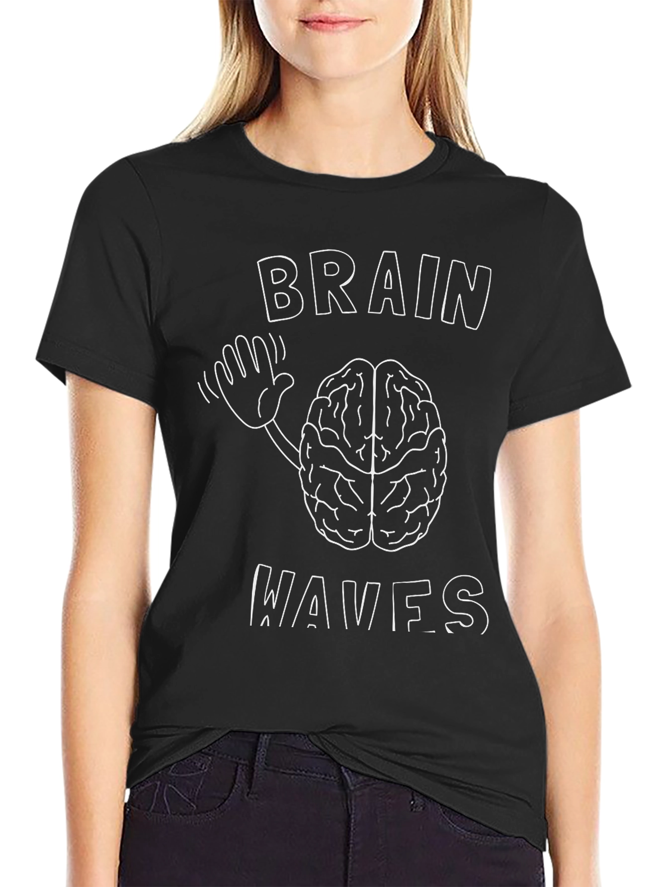 Brain Waves Graphic Tee - Unique Design