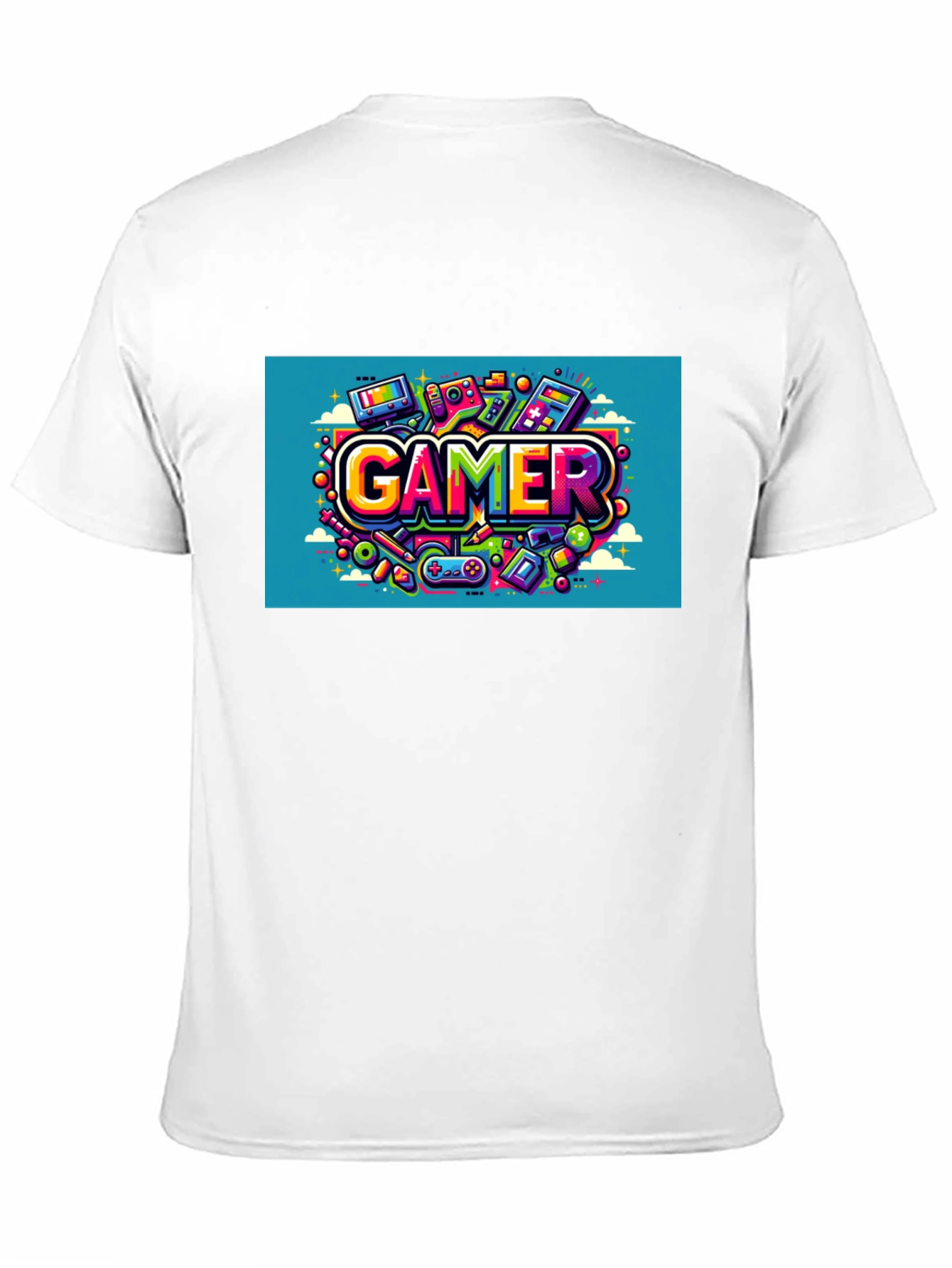 Gamer Graphic Tee - Black Cotton T-Shirt