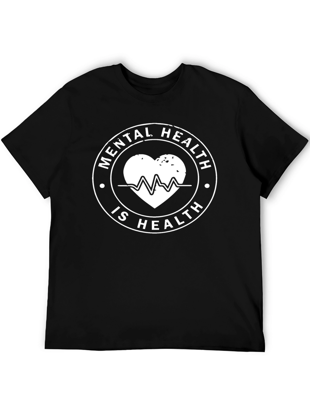 Mental Health is Health Black Graphic T-Shirt