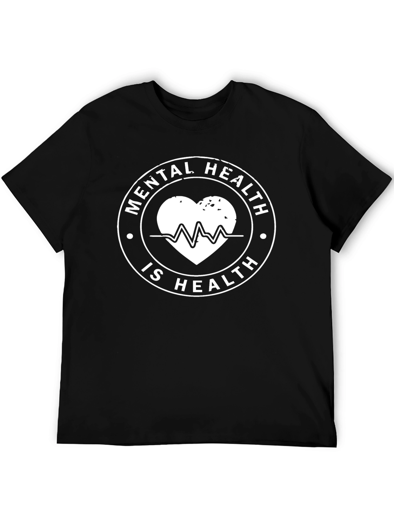 Mental Health is Health Black Graphic T-Shirt
