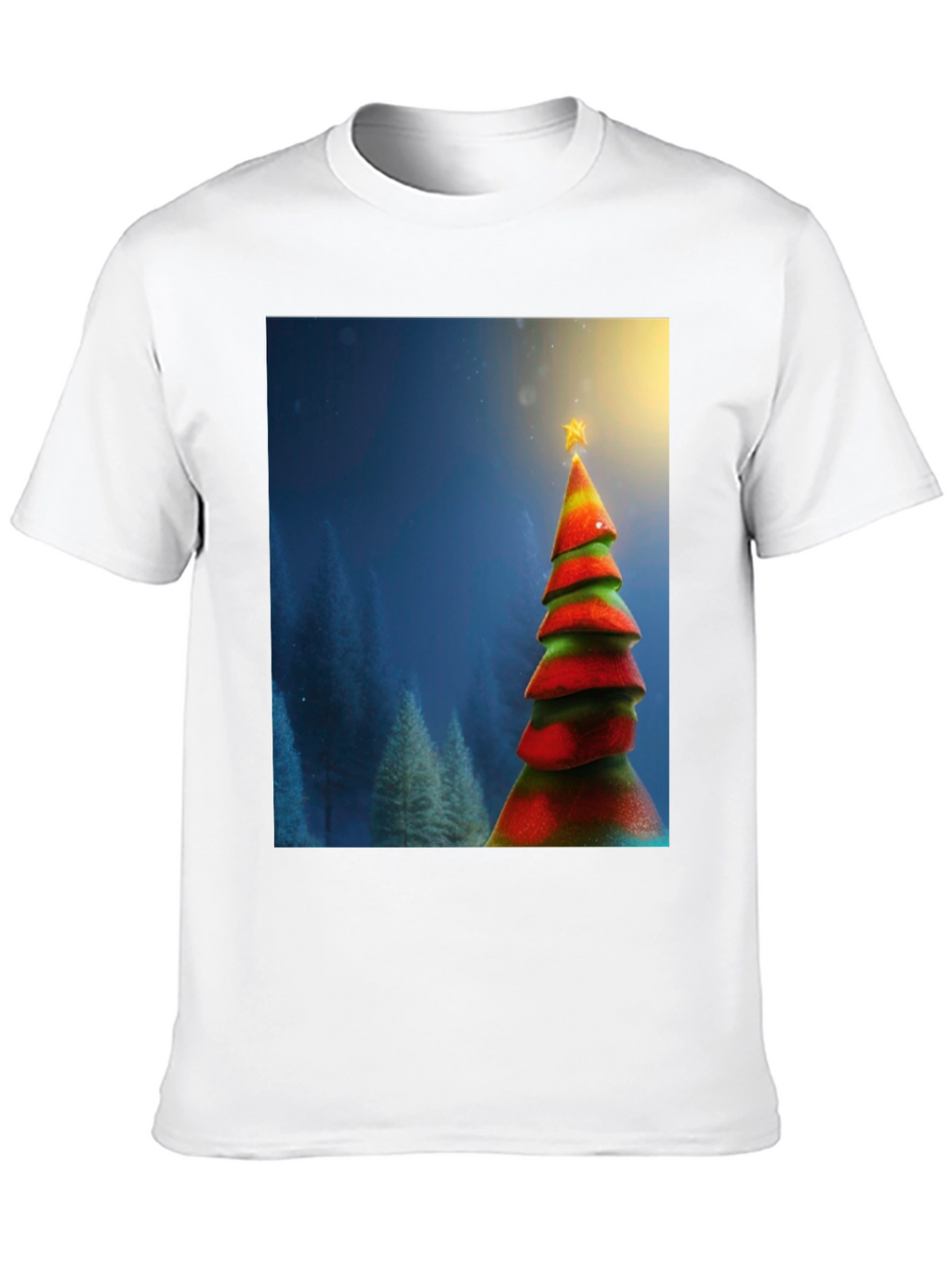 Festive Christmas Tree Graphic Tee