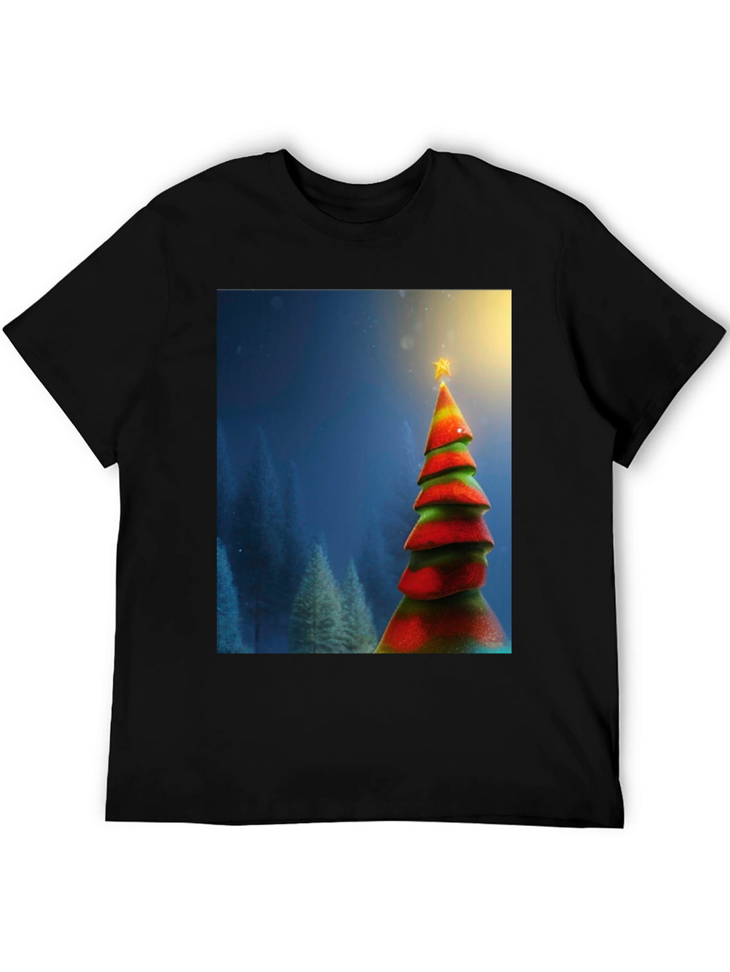 Festive Christmas Tree Graphic Tee